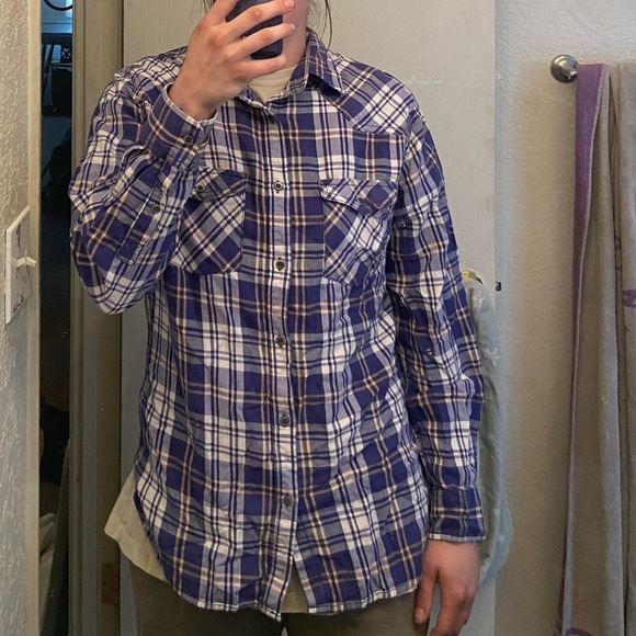 Mission Supply Co Medium Plaid Button Up - Picture 5 of 7
